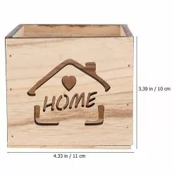 Unbranded 1pc Wood Flower Pot Wooden Garden Home Decoration Square Flowerpot For Home -Piha myymälä 326677380 max