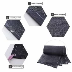 Unbranded Anti-uv Sunshade Net Outdoor Garden Plant Greenhouse Cover Shade Cloth Taped Edge -Piha myymälä 328378244 max