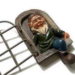 Unbranded Garden Statue Dwarf Sitting On A Window Sill 3d Resin Hanging Ornament -Piha myymälä 335933799 max