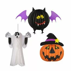 Toyvian 3 Pcs Halloween Pendants Ghost Bat Haunted House Props Hanging Honey Balls Party Supplies For Home Mall Garden 6 Toyvian 3 Pcs Halloween Pendants Ghost Bat Haunted House Props Hanging Honey Balls Party Supplies For Home Mall Garden -Piha myymälä 335949048 max