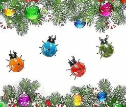 Unbranded Metal Garden Wall Art Decorative Set Of 4 Cute Ladybugs Outdoor Wall Sculptures -Piha myymälä 355273597 max