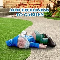 Unbranded Fun Drunk Garden Dwarf Decoration Creative Drunk Dwarf Decoration, Mini Gardening Dwarf Statue Outdoor And Indoor Cour -Piha myymälä 361591111 max