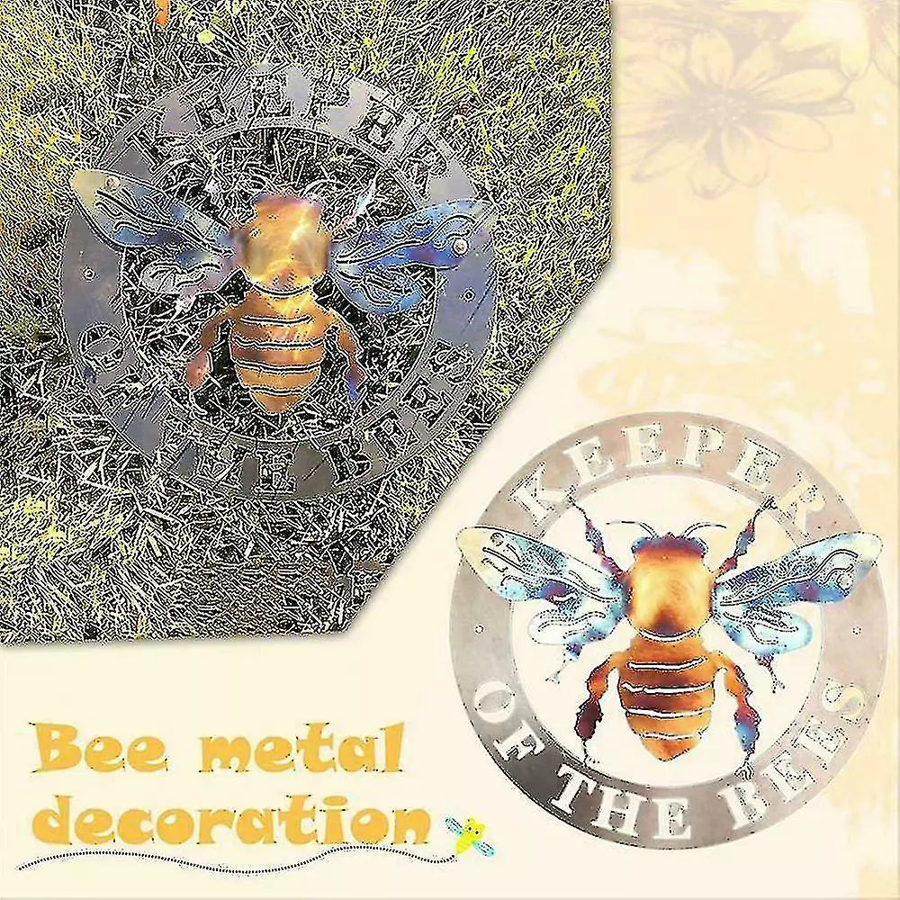 Fsu Keeper Of The Bees Metal Rusty Bee Art Outdoor Farmhouse Craft Garden Dcor 4 Fsu Keeper Of The Bees Metal Rusty Bee Art Outdoor Farmhouse Craft Garden Dcor - Image 2