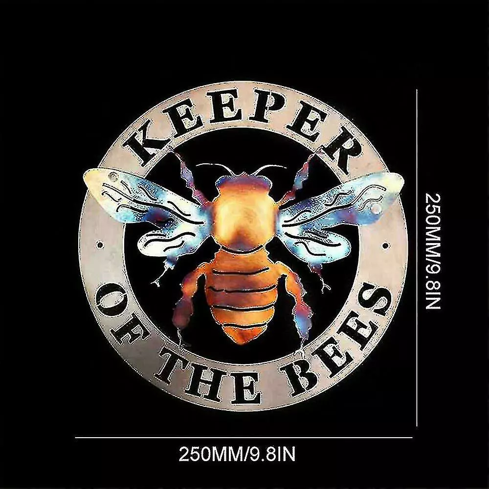 Fsu Keeper Of The Bees Metal Rusty Bee Art Outdoor Farmhouse Craft Garden Dcor 5 Fsu Keeper Of The Bees Metal Rusty Bee Art Outdoor Farmhouse Craft Garden Dcor - Image 3