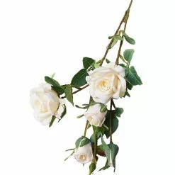 Unbranded Qinhai Rose Branch Portable Korean Style Fabric Fadeless Vivid Simulation Peony Bouquet Home Garden Wedding Decoration