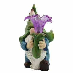 Unbranded Bjxy Funny Resin Dwarf Figurines Cute Gnome Solar Led Light Garden Decoration Statue Gnome Decoration Villa Home Figurines Decor 0401 -Piha myymälä 393878677 max