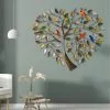 Unbranded Tree Of Life Heart Shaped Metal Wall Hanging Art Round Sculpture Garden Home Decor A -Piha myymälä 396765980 max