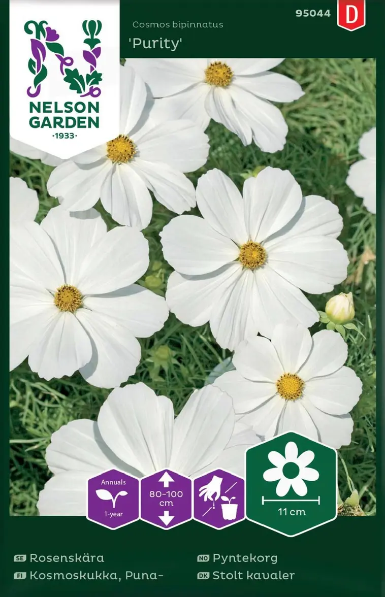 Nelson Garden Siemen Kosmoskukka, Puna-, Purity 3 Nelson Garden Siemen Kosmoskukka, Puna-, Purity
