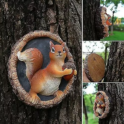 Unbranded Cute Squirrel Hanging Ornament Hand Painted Resin Crafts Pendant Garden Yard Decoration 4 Unbranded Cute Squirrel Hanging Ornament Hand Painted Resin Crafts Pendant Garden Yard Decoration - Image 2