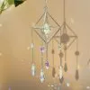 Unbranded Crystal Suncatcher Hanging Wind Chimes Wind Chime Home Garden Decor K9 -Piha myymälä 414278163 max