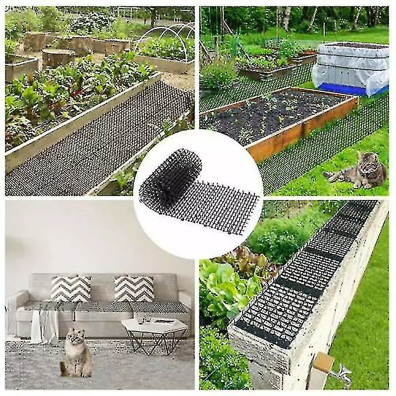 PREMIUM 2 Meters Cat Mats With Spikes Prickle Strips Anti-cat Digging Stopper For Garden Protect Plants 3 PREMIUM 2 Meters Cat Mats With Spikes Prickle Strips Anti-cat Digging Stopper For Garden Protect Plants - Image 2