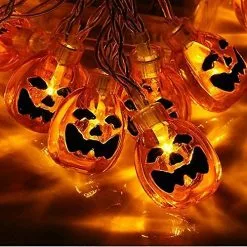 Unbranded Halloween Decor Pumpkin String Lights, 19 Feet 40 Leds Battery Operated Halloween Light, Outdoor Halloween Decoration For Patio, Garden, Gate, Yard -Piha myymälä 422584605 max