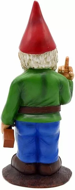 Unbranded 2023-15 Cm Middle Finger Garden Gnome - Gnomes Go Away Statue Funny Garden Lawn Ornaments, Indoor Or Outdoor Decorations -Piha myymälä 428042682 max