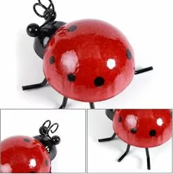 Unbranded Metal Ladybug Wall Art, 4 Pieces Metal Animal Outdoor Wall Decor, 3d Insect Wall Sculpture, Garden -Piha myymälä 439520379 max