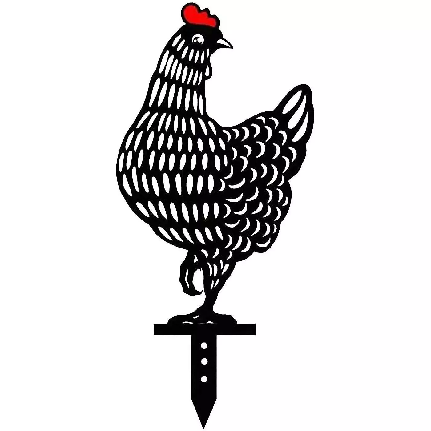 Unbranded 5pcs Yard Art Garden Chicken Statues, Outdoor Winter Decorations 4 Unbranded 5pcs Yard Art Garden Chicken Statues, Outdoor Winter Decorations - Image 2