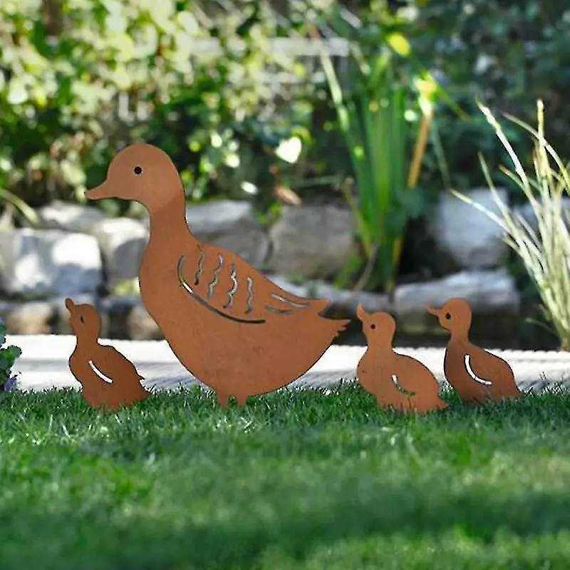 Unbranded 4pcs/set Metal Ducks Decorative Garden Stakes - Ducks Family Outdoor Silhouette Decoration 7 Unbranded 4pcs/set Metal Ducks Decorative Garden Stakes - Ducks Family Outdoor Silhouette Decoration - Image 5