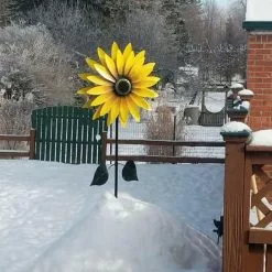Unbranded Metal Iron Sunflower Windmill With Ground Stakes Courtyard Garden -Piha myymälä 440422828 max