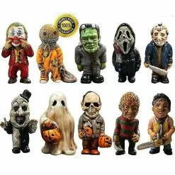 Unbranded Halloween Spooky Killer Horror Garden Gnomes Statue Outdoor Yard Ornament Gifts