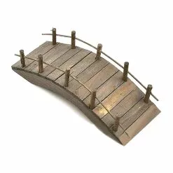 Unbranded 1:12 Dollhouse Mini Wooden Arch Bridge With Railings Miniatures Fairy Garden Miniature Crafts