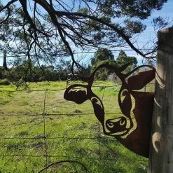 Unbranded Farm Peeping Cow Ornament Garden Statue Metal Art Animal Silhouette Stakes Peeker For Yards Lawn Decoration -Piha myymälä 447750567 max
