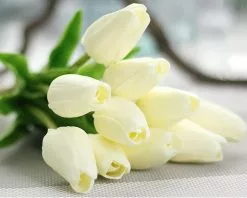 Unbranded Faux Flowers Artificial Bouquet Tulips Artificial Decorative Flowers Real Touch For Home, Garden, Wedding, Party, Communion Decoration -Piha myymälä 448115954 max