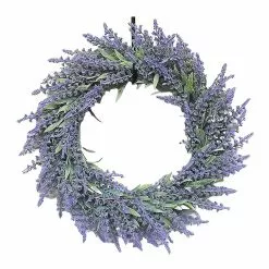 Unbranded Outside Garden Artificial Lavender Flower Wreath