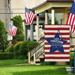 Baiccf 4th Of July Garden Flag, Patriotic Garden Flag Double Sided Memorial Day Garden Flag American Independence Day Yard Flag Outdoor Patriotic Decorations -Piha myymälä 449762479 max