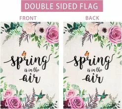Baiccf Spring Garden Flag 12x18 Double Sided, Flower Garden Flag Vertical Burlap, Spring Flag With Spring Is In The Air For Home Yard House Summer Outdoor De -Piha myymälä 449781161 max