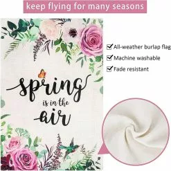 Baiccf Spring Garden Flag 12x18 Double Sided, Flower Garden Flag Vertical Burlap, Spring Flag With Spring Is In The Air For Home Yard House Summer Outdoor De -Piha myymälä 449781176 max