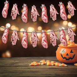 Baicccf Other Decoration For Christmas Halloween Decoration Horror Hanging Decoration Bloody And Hand Foot Garland Decoration Set, Garden Party Hanging Decora -Piha myymälä 449784793 max