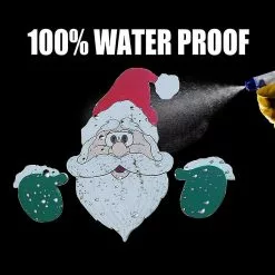 Unbranded Christmas Santa Claus Elk Fence Topper Peeker Outdoor Garden Decorations A -Piha myymälä 450475652 max