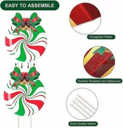 Unbranded Decorations Stakes Christmas Yard Signs Plastic Yard Decor Outdoor Candy Garden A 8 Unbranded Decorations Stakes Christmas Yard Signs Plastic Yard Decor Outdoor Candy Garden A -Piha myymälä 450487805 max
