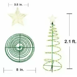 Unbranded Solar Powered Led Spiral Christmas Tree Light Home Garden Festive Decor A -Piha myymälä 450497859 max