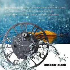 Mrcx Outdoor Wall Clock 12 In Outside Waterproof Garden Clock Quartz Battery Operated 9 Mrcx Outdoor Wall Clock 12 In Outside Waterproof Garden Clock Quartz Battery Operated -Piha myymälä 455389085 max