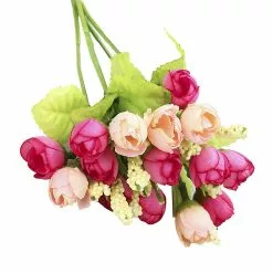 Unbranded 3pcs Artificial Peony Tea Rose Flowers Camellia Silk Flower Flores For Diy Home Garden Wedding Decoration -Piha myymälä 458240902 max