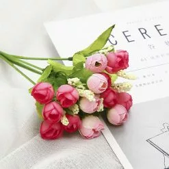 Unbranded 3pcs Artificial Peony Tea Rose Flowers Camellia Silk Flower Flores For Diy Home Garden Wedding Decoration -Piha myymälä 458245038 max