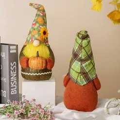 Cumdel Cute Hold Pumpkin Gnome Stuffed Plush Toy Faceless Doll For Home Garden Decoration Ornaments -Piha myymälä 461821185 max