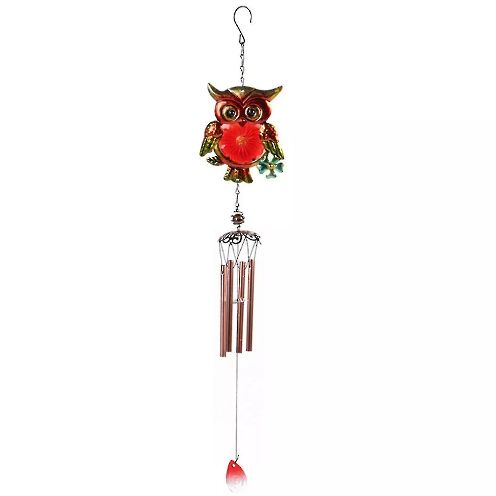 Unbranded Wind Chime Pendant Metal Owl Wind Chimes Garden Outdoor Decorative Hanging Pendant Red 3 Unbranded Wind Chime Pendant Metal Owl Wind Chimes Garden Outdoor Decorative Hanging Pendant Red