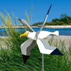 Unbranded Resin Garden Windmill, White Seagull With Spinning Wings Animal Weathervane, 3d Wind Spinner Decoration For Lawn_ Ljsm -Piha myymälä 465064381 max