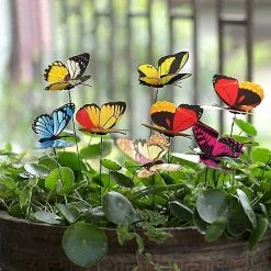 Unbranded 100pcs Colorful Garden Butterflies Stakes Patio Butterfly Ornaments On 8 Unbranded 100pcs Colorful Garden Butterflies Stakes Patio Butterfly Ornaments On -Piha myymälä 471990288 max