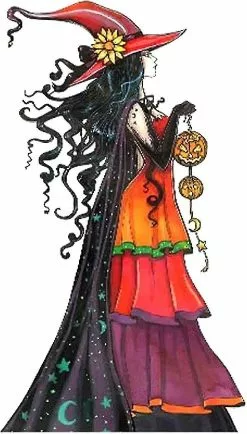 Unbranded Halloween Metal Witch Sign, Garden Lawn Yard Sexy Witch Plug-in Stake, Beautiful Stained Iron Art Waterproof Ornament For Outdoor Courtyard Deco - Snn