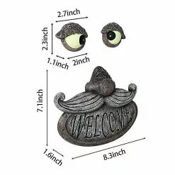 Unbranded Old Man Tree Face Welcome Decoration Tree Art Sculpture Garden Funny Ornament -Piha myymälä 477658401 max