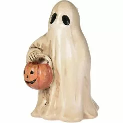 Unbranded Halloween Garden Statue, Halloween Scary Ghost Pumpkin Statue, Horror Dwarf Ornaments, Natural Resin Halloween Garden Ornaments For Your Lawn Or Porch