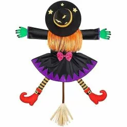 Unbranded Halloween Decoration Crashing Witch Into Tree, Scary Witch Prop Hanging Halloween Decor For Door Porch Pole Garden Ornaments Yard Tree Outdoor Hallowe