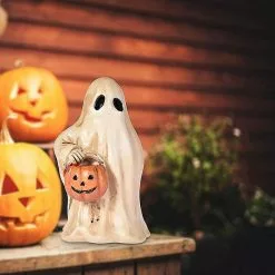 Unbranded Halloween Garden Statue, Halloween Scary Ghost Pumpkin Statue, Horror Dwarf Ornaments, Natural Resin Halloween Garden Ornaments For Your Lawn Or Porch -Piha myymälä 479313211 max