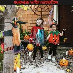 Unbranded Halloween Decoration Crashing Witch Into Tree, Scary Witch Prop Hanging Halloween Decor For Door Porch Pole Garden Ornaments Yard Tree Outdoor Hallowe -Piha myymälä 479313652 max