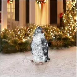 Unbranded 3pc Light-up Penguin Christmas Outdoor Decorations With Led Garden Lights -Piha myymälä 489252163 max
