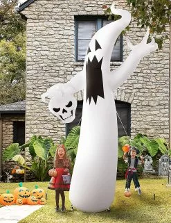 Unbranded 12 Feet Halloween Decorations Outdoor Led Lights Ghost, Halloween Inflatable Hanging Ghosts Outdoor Party/yard/garden Ghost Dcor -Piha myymälä 492048804 max