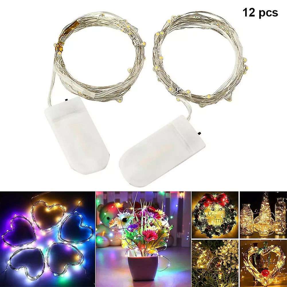 Unbrand 12pcs Led String Lights Lamp Hanging Garden Festivals Christmas Party Wedding Decoration 4 Unbrand 12pcs Led String Lights Lamp Hanging Garden Festivals Christmas Party Wedding Decoration - Image 2