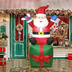 Unbrand Inflatable Santa Claus Outdoors Christmas Decoration Yard Arch Ornament For Garden -Piha myymälä 496248981 max